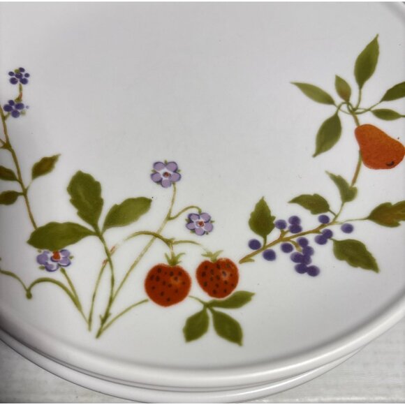 Noritake Dessert Plates Progression China Berries N Such #9070 Set Of 6 - Picture 9 of 11